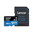 کارت حافظه microSDXC لکسار مدل 633X کلاس 10 استاندارد UHS-I سرعت 95MBps ظرفیت 256 گیگابایت به همراه آداپتور SD