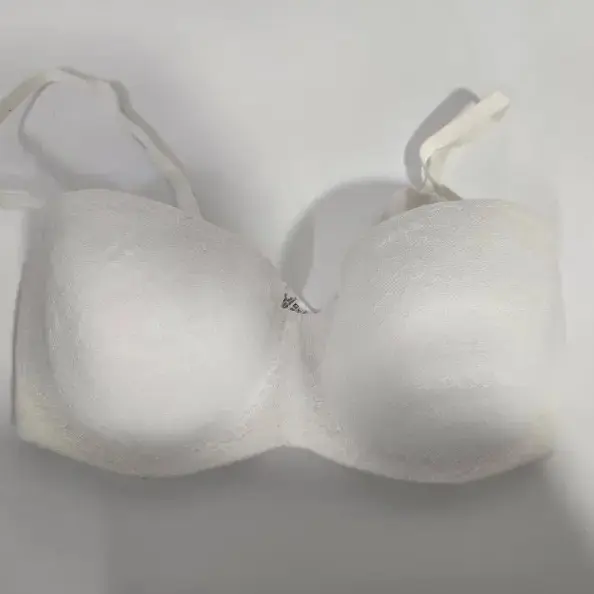 سوتین اسفنجی گیپور جک دار سفید