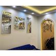 ساعت دیواری اِلِنسی مدل Harper کد 60cm به همراه تابلو آینه