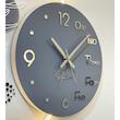 ساعت دیواری نوری عقربه‌ای با نشانگر حروفی و عددی اِلِنسی مدل گرین