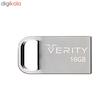 فلش مموری وریتی مدل V813 ظرفیت 16 گیگابایت، رابط USB 2.0 Type-A، بدنه فلزی، طراحی بندانگشتی، سازگار با موبایل، تبلت، کامپیوتر و تلویزیون، سرعت انتقال 20 مگابایت بر ثانیه