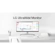 مانیتور ال جی مدل 29WQ600-W سایز 29 اینچ، رزولوشن Full HD، پنل IPS، نرخ بروزرسانی تصویر 100 هرتز، نسبت تصویر 21:9-Ultra Wide، یک پورت HDMI و یک پورت DisplayPort و یک پورت USB-C