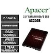 اس اس دی اینترنال SATA III اپیسر مدل AS350X ظرفیت 256 گیگابایت