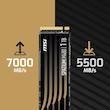 اس اس دی اینترنال PCIe Gen4 x4 ام اس آی مدل SPATIUM M480 PRO ظرفیت 1 ترابایت
