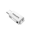 فلش مموری OTG فیلیپس مدل FM30UC ظرفیت 64 گیگابایت با رابط USB 3.2 و Type-C، سرعت خواندن 130 مگابایت بر ثانیه، سرعت نوشتن 80 مگابایت بر ثانیه، سازگار با ویندوز، مک و لینوکس، مقاوم در برابر خش و اثر انگشت