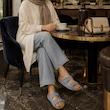 صندل زنانه اسمارا مدل فول چرم طبیعی بیرکن