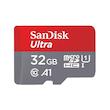کارت حافظه microSDHC سن دیسک مدل Ultra A1 کلاس 10 استاندارد UHS-I سرعت 98MBps ظرفیت 32 گیگابایت به همراه آدابتور sd