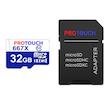کارت حافظه‌ microSDXC پروتاچ مدل ULTRA کلاس 10 استاندارد UHS-1 U3 سرعت 120MBps ظرفیت 32 گیگابایت به همراه آداپتور SD