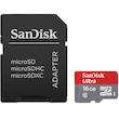 کارت حافظه microSDHC سن دیسک مدل Ultra کلاس 10 استاندارد UHS-I U1 سرعت 80MBps همراه با آداپتور SD ظرفیت 16 گیگابایت