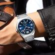ساعت مچی عقربه‌ای کوارتز مردانه کورن مدل 8471-SI-blue-2