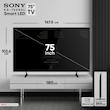 تلویزیون 75 اینچ ال ای دی هوشمند سونی مدل KD-75X80L