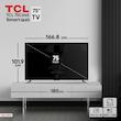 تلویزیون 75 اینچ کیو ال ای دی هوشمند تی سی ال مدل 75C645