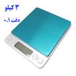 ترازو آشپزخانه دیجیتال مدل  3kilos حداکثر ظرفیت قابل اندازه‌گیری 3 کیلوگرم با دقت اندازه‌گیری 0.1 گرم
