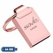 فلش مموری سیویت مدل SEGO ظرفیت 64 گیگابایت با رابط USB 2.0، بدنه فلزی، طراحی بند انگشتی با حلقه آویز، سازگار با گوشی، تبلت، لپ‌تاپ و تلویزیون، سرعت انتقال 30 مگابایت بر ثانیه