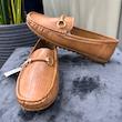 کفش کالج زنانه مکس مدل Textured Slip-On Moccasins With Metallic Accen