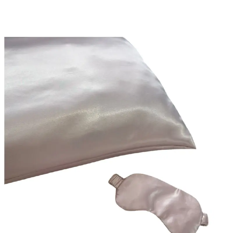 پک روبالشتی ساتن و چشم بند صورتی ملایم 