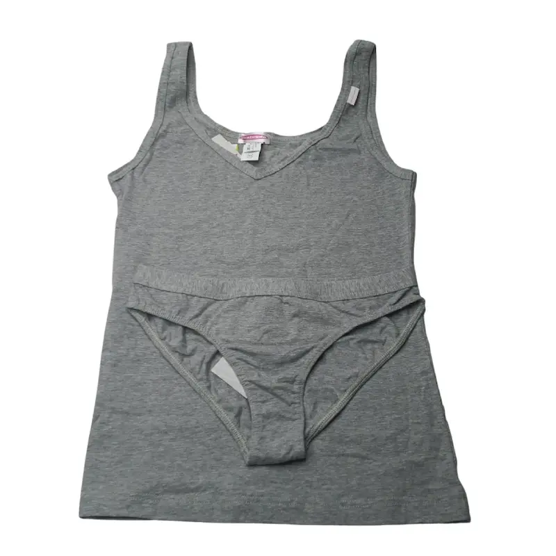 تاپ و شورت زنانه خاکستری مینودا 