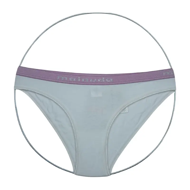 شورت سفید دور بنفش زنانه برند مینودا 