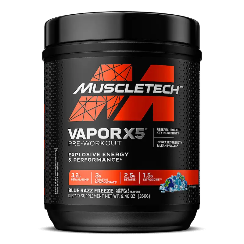 پری‌ورک‌اوت ماسل‌تک VaporX5 266 گرمی | MuscleTech VaporX5 Pre-Workout Explosive Energy & Performance 266g