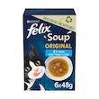 سوپ گربه بالغ فلیکس مدل Soup Original با طعم ماهی تن، ماهی کاد و ماهی فلاندر بسته 6 عددی