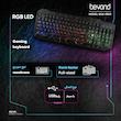کیبورد مخصوص بازی بیاند مدل BGK-9500، سوییچ ممبران ، Full Size، نورپردازی LED RGB