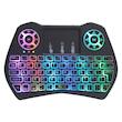 مینی کیبورد بی سیم همراه با تاچ پد مدل SUPER-RGB