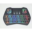 مینی کیبورد بی سیم همراه با تاچ پد مدل SUPER-RGB