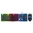 کیبورد و موس مخصوص بازی تی ولف مدل TF230، سوییچ ممبران، Full size، نورپردازی LED RGB 