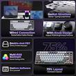 کیبورد یونزی مدل B75 RGB 