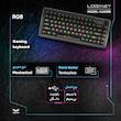 کیبورد بی سیم گیمینگ لاجی کی مدل K450BB، سوییچ مکانیکال شفاف، Tenkeyless، نورپردازی RGB