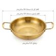 تابه استیل کد GL25 طرح گود سایز 25
