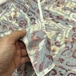 پارچه ملحفه عرض 2 متر مدل نساجی طوبی طرح ترنج  رنگ آجری