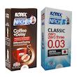 کاندوم ناچ کدکس مدل Coffee Delay بسته 12 عددی به همراه کاندوم ناچ کدکس مدل CLASSIC 0.03 بسته 12 عددی