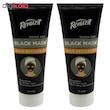 ماسک صورت رینو زیت مدل Black mask carbon active حجم 75 میلی لیتر مجموعه 2 عددی