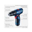 دریل شارژِی چکشی بوش مدل GSB 120 LI Professional 