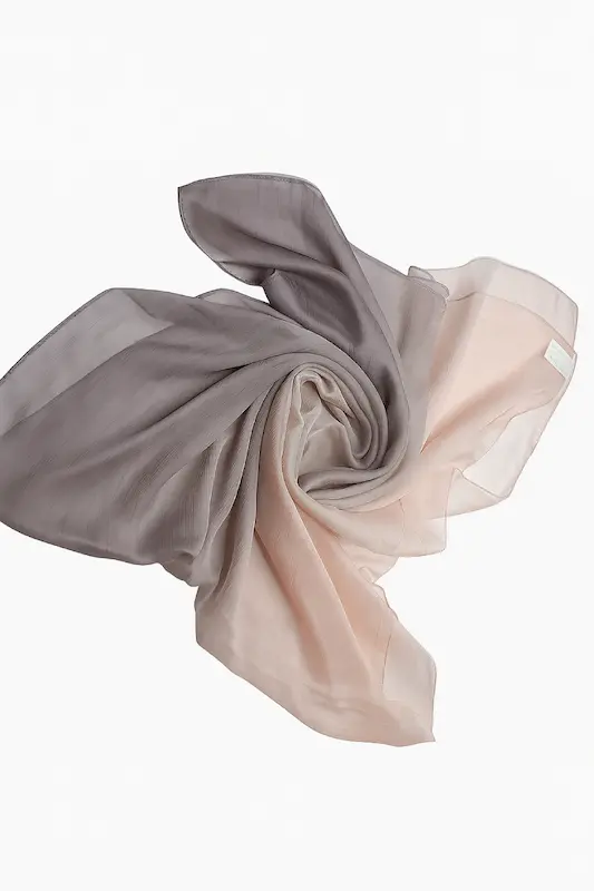 شال دو رنگ حریر