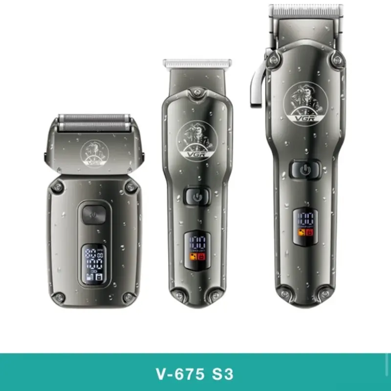 ماشین اصلاح 3 قلو وی جی آر مدل V-675 s3[محصول اوریجینال]