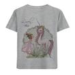 تیشرت آستین کوتاه دخترانه طرح LOVELY TALE کد F108