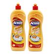 مایع ظرفشویی اکتیو مدل Golden وزن 750 گرم بسته 2 عددی