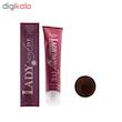رنگ مو لیدی نیو فایو شماره 7.53 حجم 100 میلی لیتر رنگ بلوند کاکاویی متوسط