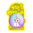 آینه جیبی خندالو طرح اسب تک شاخ پونی مدل تاشو کد 1070 