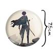 آینه جیبی خندالو مدل لیوای انیمه اتک آن تایتان Attack on Titan  کد 18574