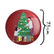 آینه جیبی خندالو مدل کریسمس Christmas کد 22159