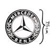 آینه جیبی خندالو مدل Mercedes Benz  کد 23512