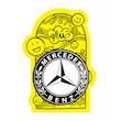 آینه جیبی خندالو مدل Mercedes Benz  کد 23512