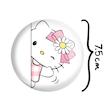 آینه جیبی خندالو مدل هلو کیتی Hello Kitty کد 2474