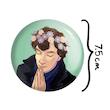 آینه جیبی خندالو طرح شرلوک هولمز Sherlock Holmes مدل تاشو کد 10167 