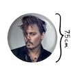 آینه جیبی خندالو طرح جانی دپ Johnny Depp مدل تاشو کد 3292 