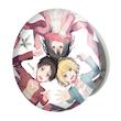 آینه جیبی خندالو طرح ارن و میکاسا و آرمین انیمه اتک آن تایتان Attack on Titan مدل تاشو کد 11036 