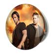 آینه جیبی خندالو طرح سم و دین وینچستر سریال سوپرنچرال Supernatural مدل تاشو کد 24512 